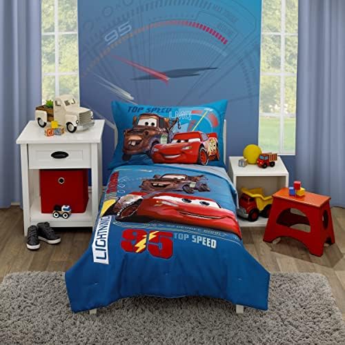 Disney Cars Piston Cup Circuit Blue, and Yellow, Lightning McQueen and Mater 4 by Disney