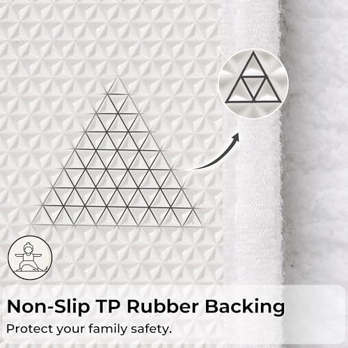 GRANNY SAYS White Bathroom Rugs Set 2 Piece, Soft Microfiber Bath Mats - Image 7