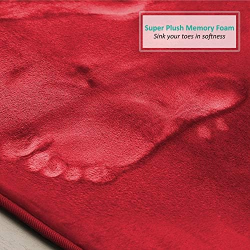 Clara Clark Bathroom Rugs, Velvet Memory Foam Bath Mat, Non-Slip Bath Rugs - Image 6