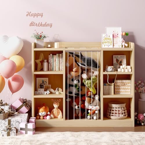 Toy Storage Organizer with 6 Cube, Stuffed Animal Storage - Image 7