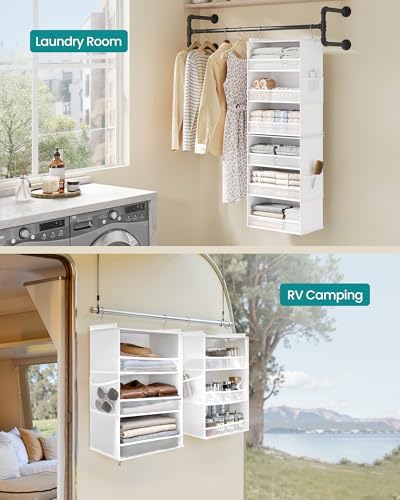SONGMICS Widended Hanging Closet Organizer and Storage - Image 6