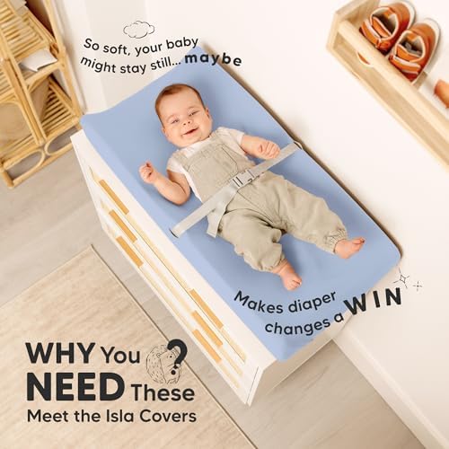 2-Pack Baby Changing Pad Cover for Girl - Image 2