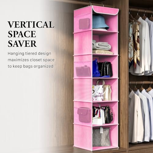 Simple Houseware 6 Shelf Hanging Closet Organizer - Image 7