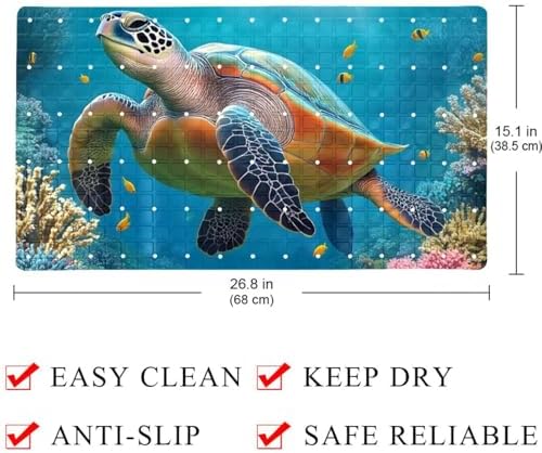 Baby Bath Mat Non Slip 26.8"x15.1" Bathtub Mat - Image 4