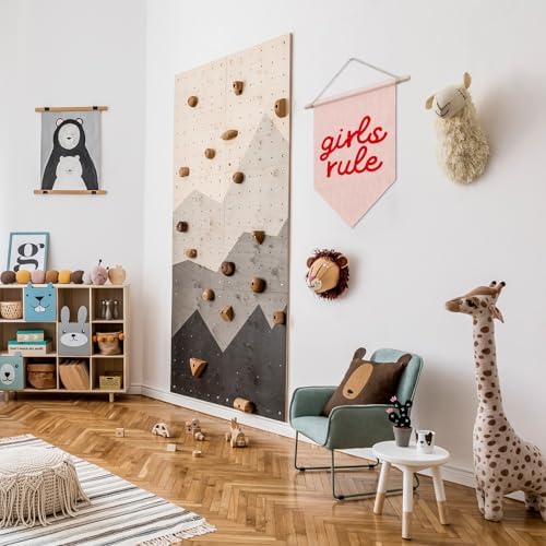 Girls Room Wall Decor, Girls Rule Pennant Hanger Banner - Image 4