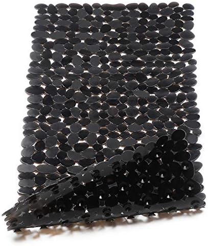 WELTRXE Non Slip Bathtub Mat 35 x 16 Inches Pebbles Shower Mats by WELTRXE
