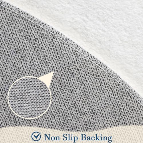 Topotdor Round ABC Area Rug, 47 Inch Soft Floor Carpet - Image 6
