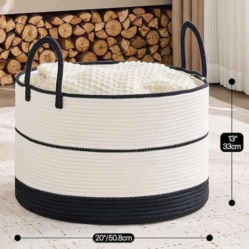 KAKAMAY Large Blanket Basket - Image 3