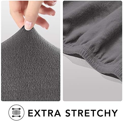 PureFit Stretch Loveseat Covers Fleece Couch Covers - Image 4