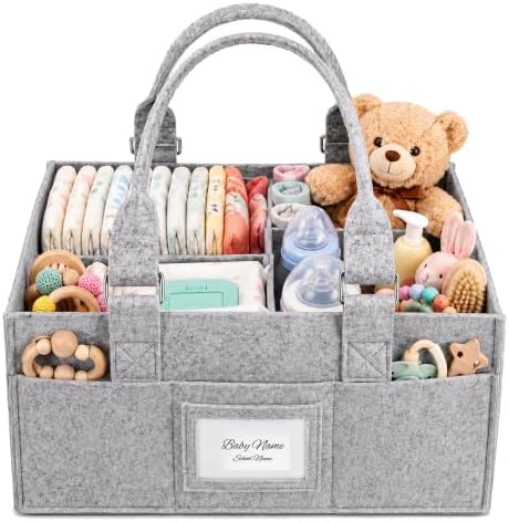 Baby Diaper Caddy Organizer, Collapsible Nursery Storage Basket by Unknown
