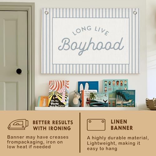 Lacama Long Live Boyhood Boys Room Decor, Boy Nursery Decor - Image 6