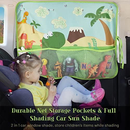 DIZA100 Car Window Shade for Baby, 2 Pack Car Sun Shades - Image 2