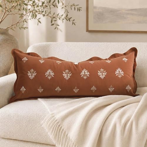 BlissBlush Long Lumbar Pillow Cover 14x36 by BlissBlush