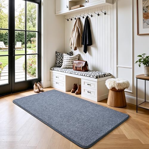 Keeko 2x4 Area Rugs for Living Room, Soft Washable Memory Foam Bedroom Rug - Image 2