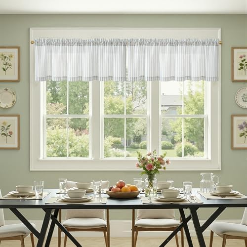 jinchan Linen Boxter Stripe Valances - Image 4