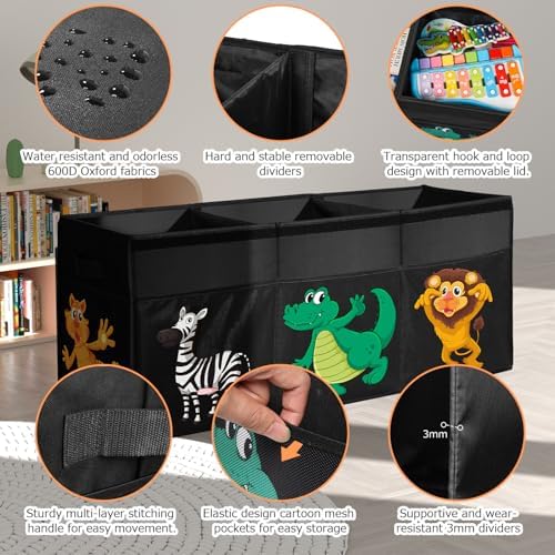 YOHOOLYO Extra Large Collapsible Sturdy Toy Box Storage Organizer - Image 3