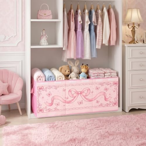 Toy Box with Adjustable Divider Large Toy Chest Storage - Image 5