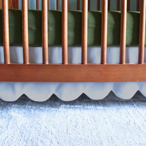 100% Microfiber Scalloped Crib Skirt 28"x 52" by Unknown