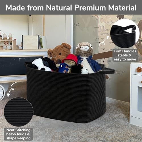 Goodpick 85L Large Woven Rope Blanket Basket - Image 6