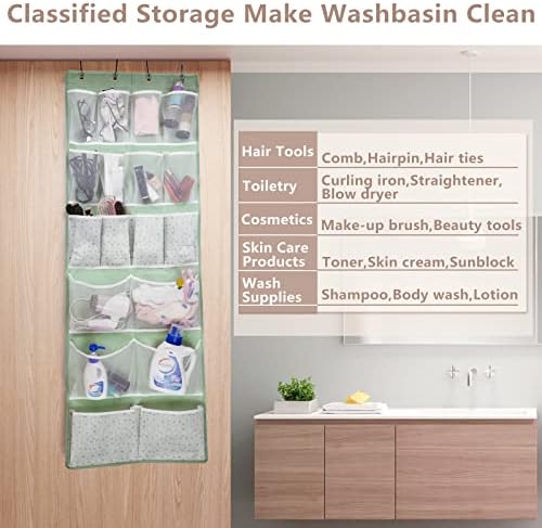 2 Pack-18 Pocekts Over the Door Shoes Organizer, Behind Door Hanging Storage - Image 4