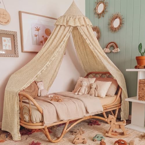 SmoothNovelty Gingham Plaid Bed Canopy - Image 6
