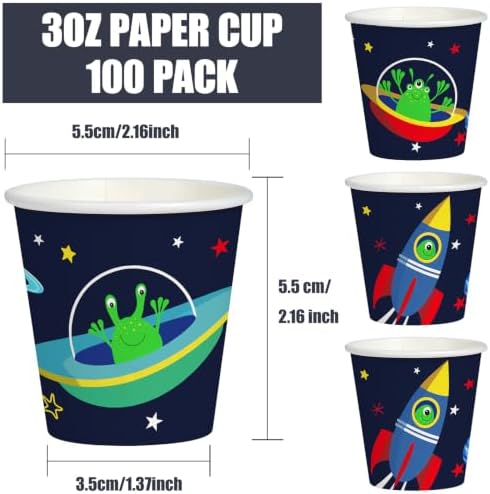 WRAPAHOLIC 3oz Space Rocket Bathroom Cups - Image 2