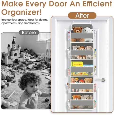 Over The Door Organizer Storage behind Door Hanging Organizer - Image 5