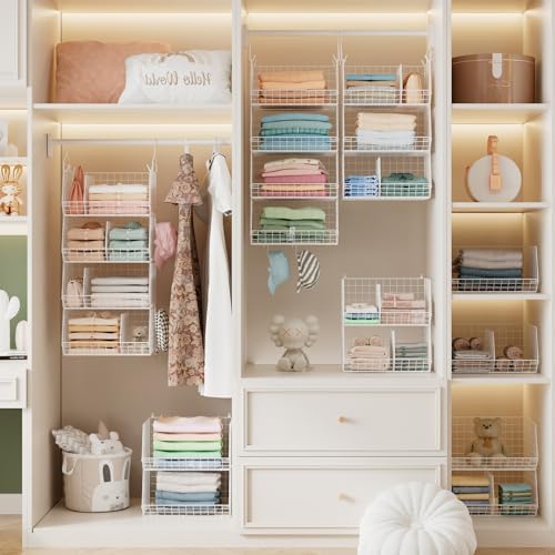 4 Tier Extra Large Hanging Closet Organizer, Closet Organizer Hanging - Image 3