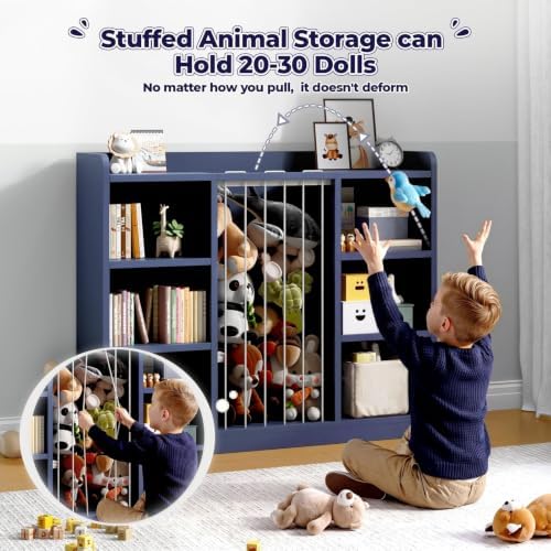 Toy Storage Organizer with 6 Cube, Stuffed Animal Storage - Image 3