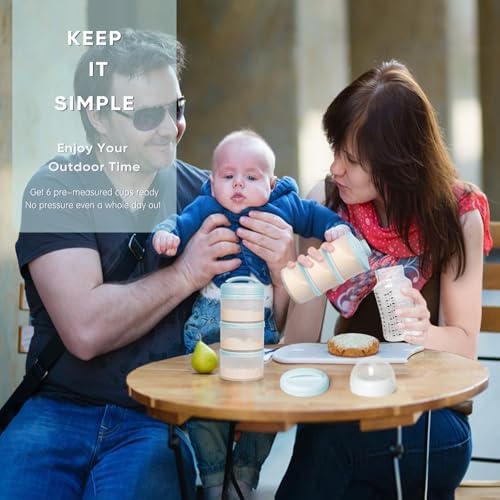 Termichy Stackable Formula Dispenser Portable: Milk Powder Container to go - Image 7