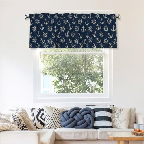 Nautical Anchor Kitchen Window Valance 54x18 Inch - Image 7