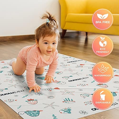 Minimono Baby Splat Mat for Under High Chair - Image 4