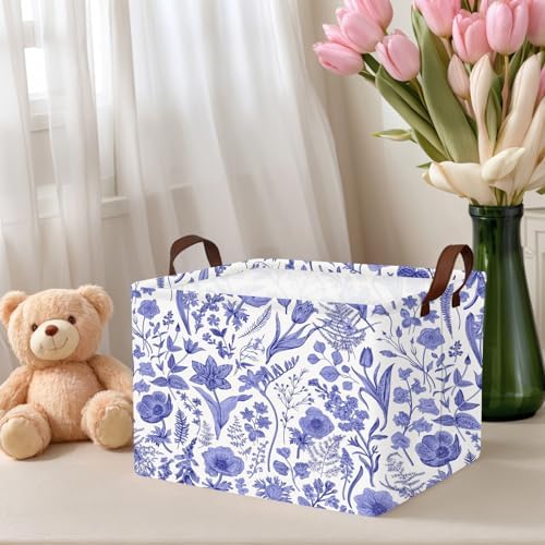Chinoiserie Rectangle Storage Basket - Image 6