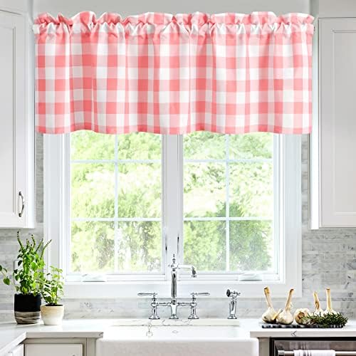 Hiasan Buffalo Plaid Curtains Valances, 60W x 18L, 1 Panel by Hiasan
