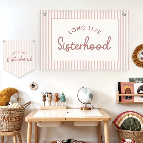 Lacama Girls Room Decor, Long Live Sisterhood Banner - Image 7