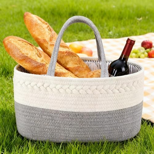 CREVENT Diaper Caddy Organizer, Baby Basket - Image 5