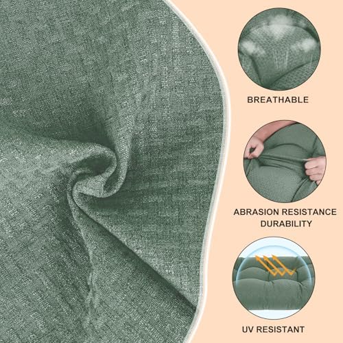 Rocking Chair Cushions Indoor High Back Set - Image 3