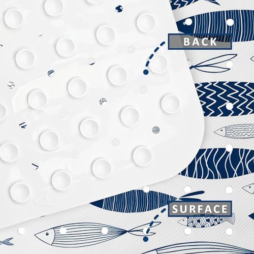 Fish Bathtub Mat Non Slip, Boho Baby Bath Mat - Image 4