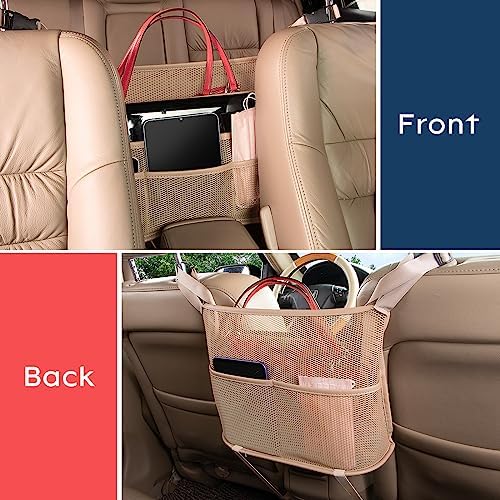 eing Car Net Pocket Handbag Holder Between Seats Back Storage Organizer 3 - Image 3