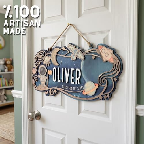 Custom Space Nursery Name Sign - Image 3