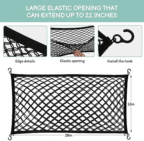 Stroller Wagon Cargo Net, Baby Stroller Organizer Mesh Cargo Net - Image 4