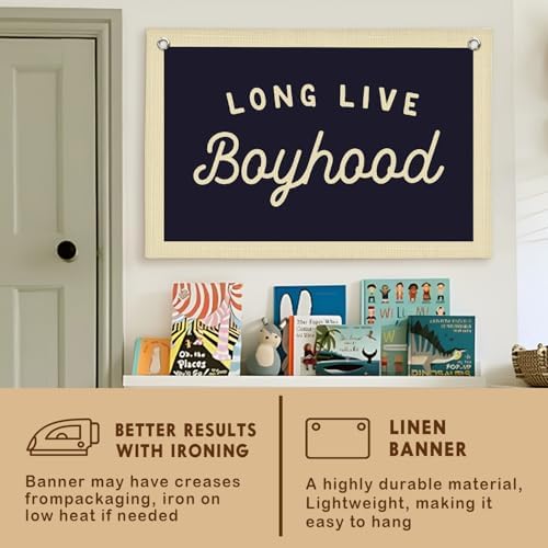 Lacama Long Live Boyhood Boys Room Decor, Boy Nursery Decor - Image 6