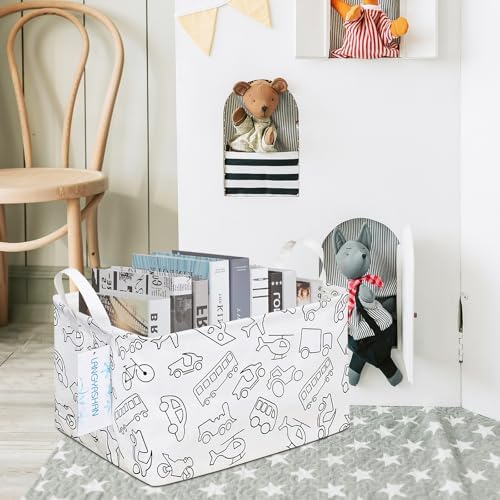 Rectangular Collapsible Vehicle Storage Basket Nursery Organizer - Image 5