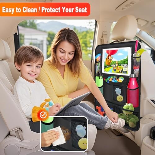 2 Pack Car Backseat Organizer Car Seat Organizer Back Seat Protector - Image 4