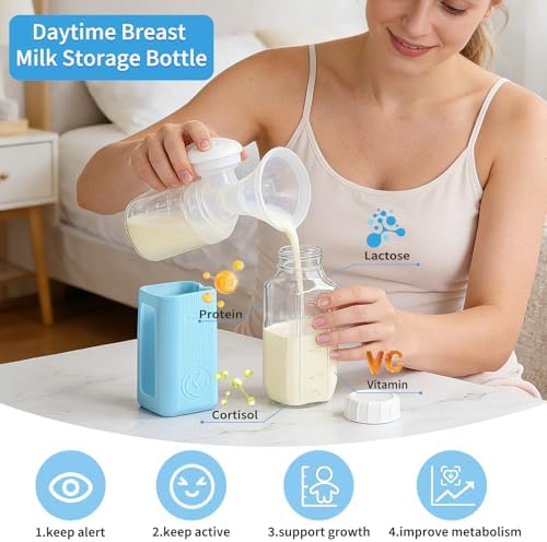 Syntic 16 Oz Glass Milk Storage Bottle - Image 2