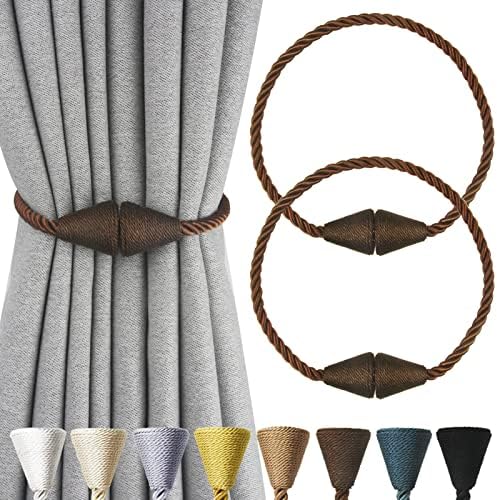 Magnetic Curtain Tiebacks Rope Decorative Holdbacks by CurtianTiebacks