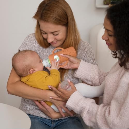 4 Pack Silicone Sleeves for Dr. Brown's Glass Baby Bottles -Drop Protection - Image 2