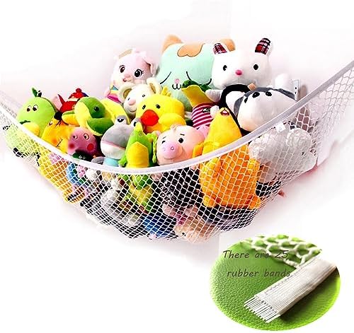 Stuffed Animal Hammock, Corner Storage Net by XWGJ