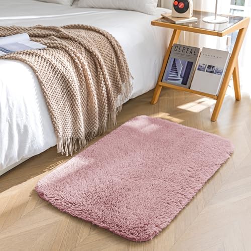 Amazon Basics Fluffy Washable Area Rug, Bedside Shaggy Carpet by AmazonBasics
