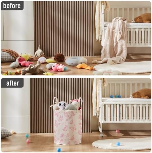 Baby Laundry Basket Nursery Hamper - Image 4
